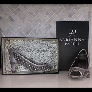 Adrianna Papell - Jamie Silver Saba Mesh Heels
